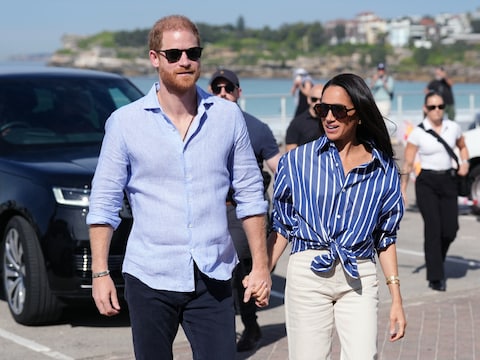Harry en Meghan moeten hun eigen beveiliging regelen in het VK. 