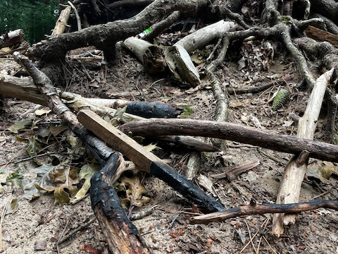 De brand richtte geen grote schade aan.