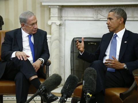 Israëlische premier Netanyahu en president Barack Obama.