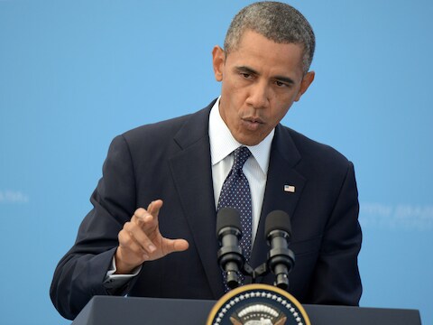 De Amerikaanse president Barack Obama.