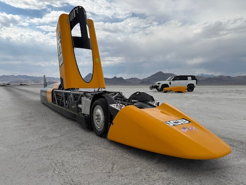 De ‘rijdende raket’ of JCB Hydromax.