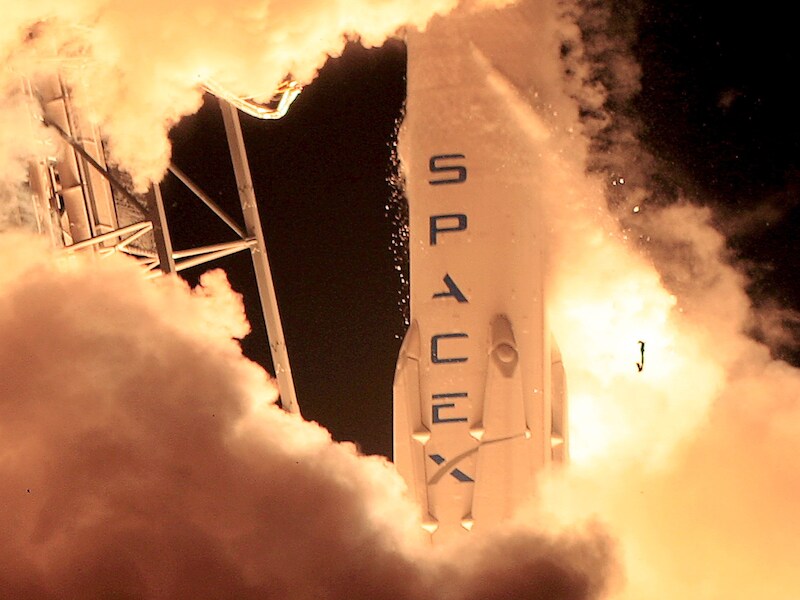 Archieffoto: de lancering van een SpaceX-raket in Cape Canaveral, Florida op 15 december 2015.