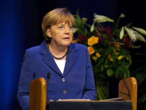 De Duitse bondskanselier Angela Merkel.