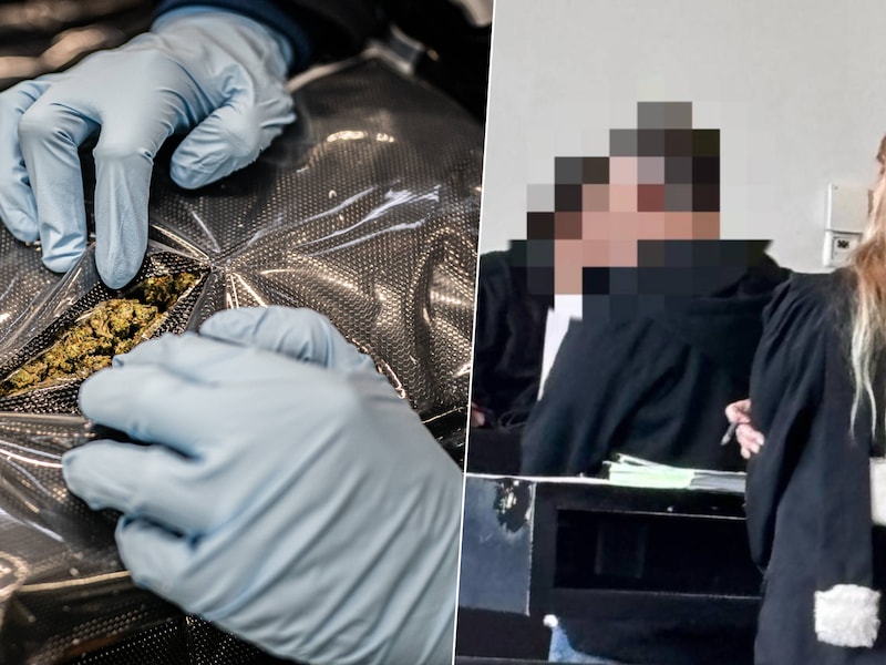 De vader moest zicht voor de correctionele rechtbank verantwoorden voor het bezit en de verkoop van cannabis (foto links ter illustratie).