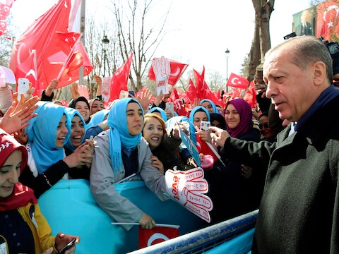 De Turkse president Recep Tayyip Erdogan.