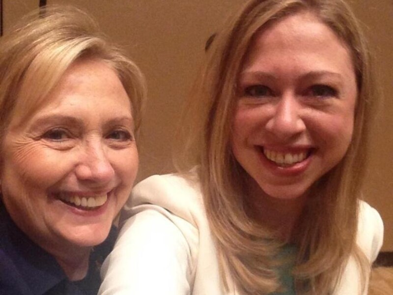 Hillary en haar dochter Chelsea.