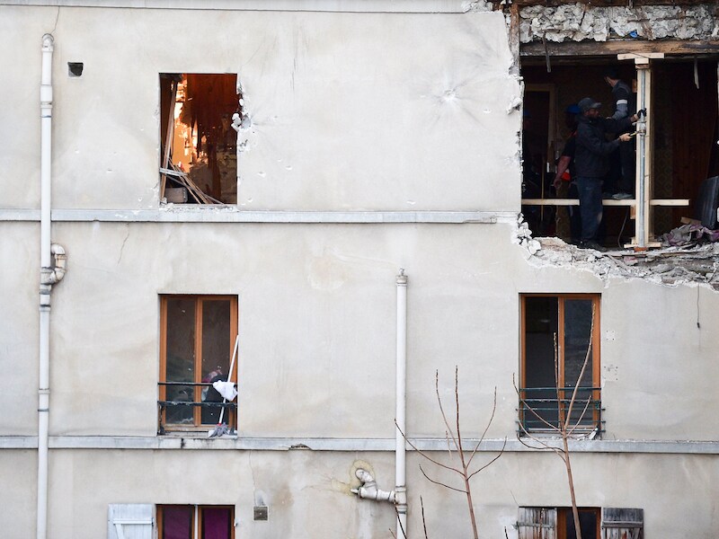 Het belegerde appartement in Saint-Denis.