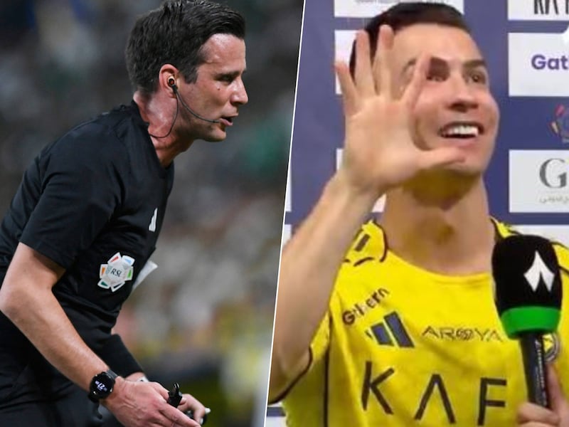 “Het is een schande”: Belgische ref Erik Lambrechts mee gebeten hond in ruzie na topmatch in Saudi-Arabië, ook Cristiano Ronaldo speelt z’n rol
