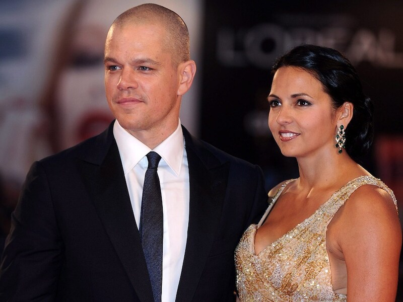 Matt Damon en zijn vrouw Luciana Barroso.