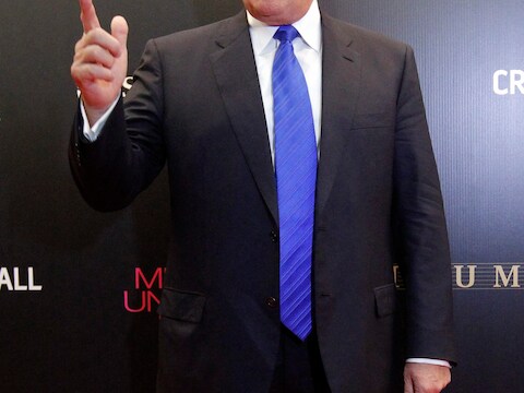 9 november 2013: Trump is in de Russische hoofstad Moskou voor zijn Miss Universe-verkiezing.
