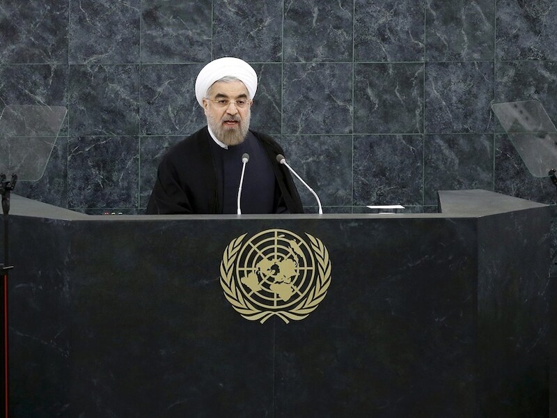 De Iraanse president Hassan Rohani.