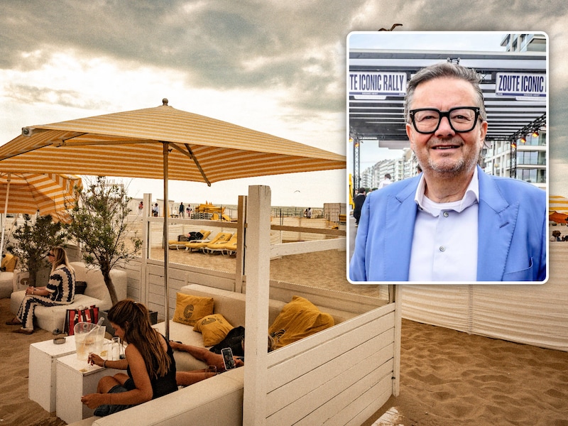 Illustratiebeeld van een strandbar in Knokke. De aanslepende beachbaroorlog, waarbij Marc Coucke zelfs bedreigd werd, zou er weleens voor kunnen zorgen dat er volgende zomer bijna géén strandbars staan.