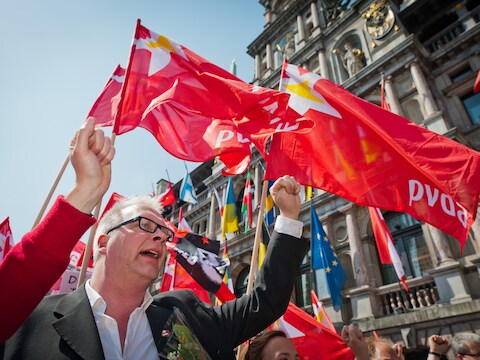 Voorzitter Peter Mertens.
