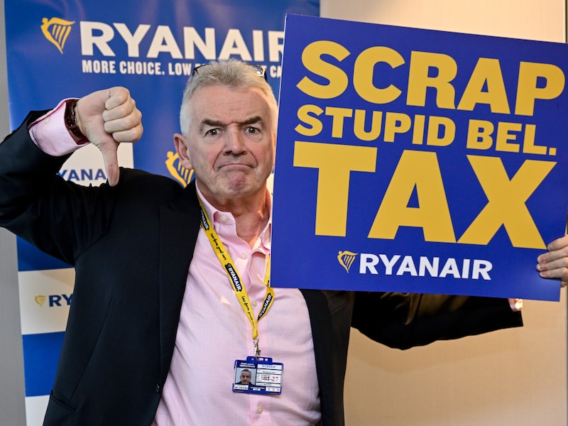 Michael O’Leary, CEO van de Ryanair Group, spuwde eerder dit jaar al zijn gal over de vliegtaks in België.