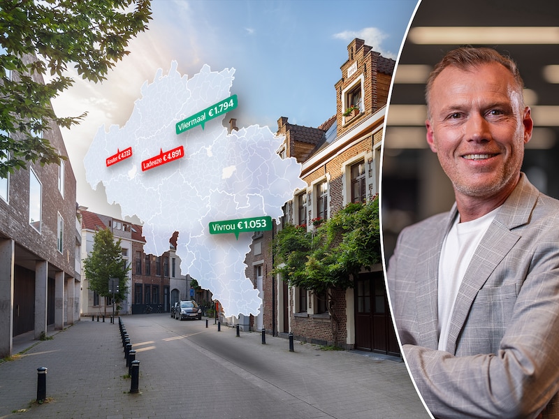 Voor het eerst in kaart gebracht: dit zijn de duurste en goedkoopste wijken in jouw gemeente. “128.000 euro besparen met hetzelfde huis in buurt vlakbij”