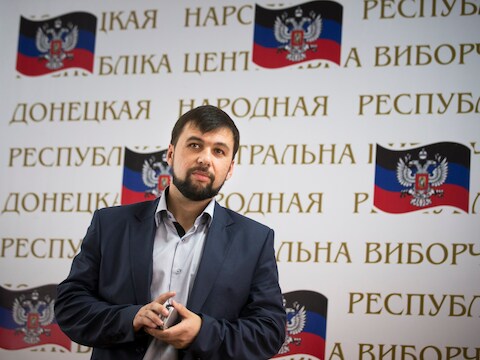 Denis Poesjilin, de zelfverklaarde leider van Donetsk.