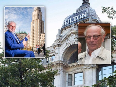 Fernand Huts en Eric De Vocht liggen al langer in de clinch over de herontwikkeling van het Hilton-Hotel. 