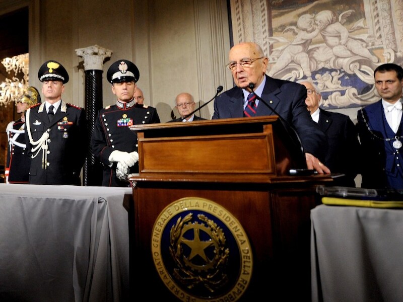 Giorgio Napolitano.