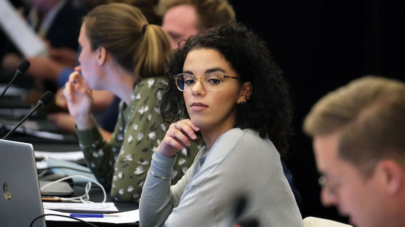 Archiefbeeld van Vooruit-gemeenteraadslid Nawal Maghroud.