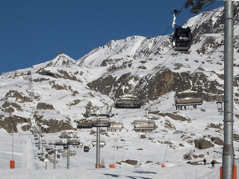 Het skigebied Alpe d’Huez. Archiefbeeld.