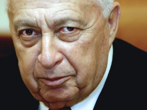 De Israëlische ex-premier Ariel Sharon.
