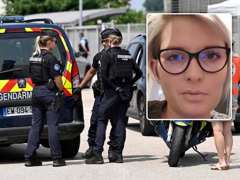 Agenten aan de school in Nogent. Inzet: slachtoffer Mélanie G.