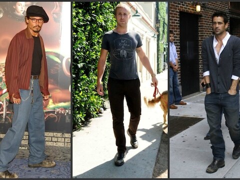 Johnny Depp, Ryan Gosling en Colin Farrell met versleten bottines