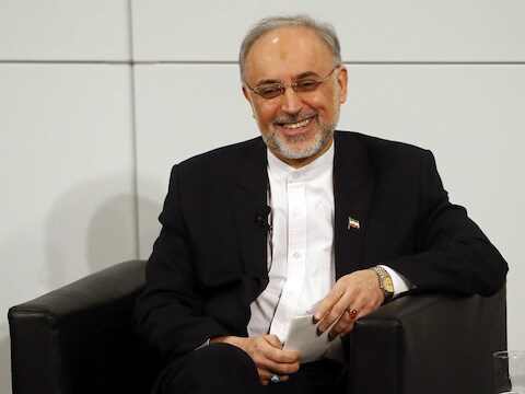 De Iraanse minister van Buitenlandse Zaken Ali Akbar Salehi.