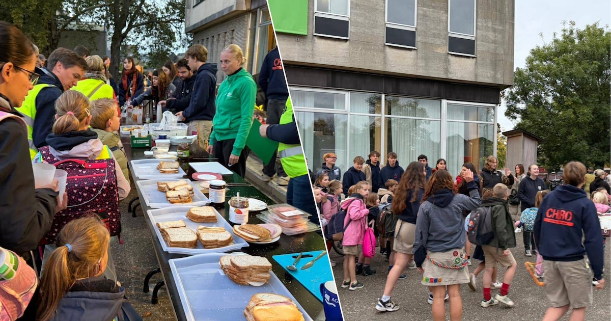 Vrolijk begin van Dag van de Jeugdbeweging in Schelle: “Het ontbijt was helemaal op”