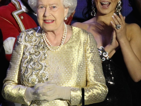 Cheryl Cole en Queen Elizabeth.