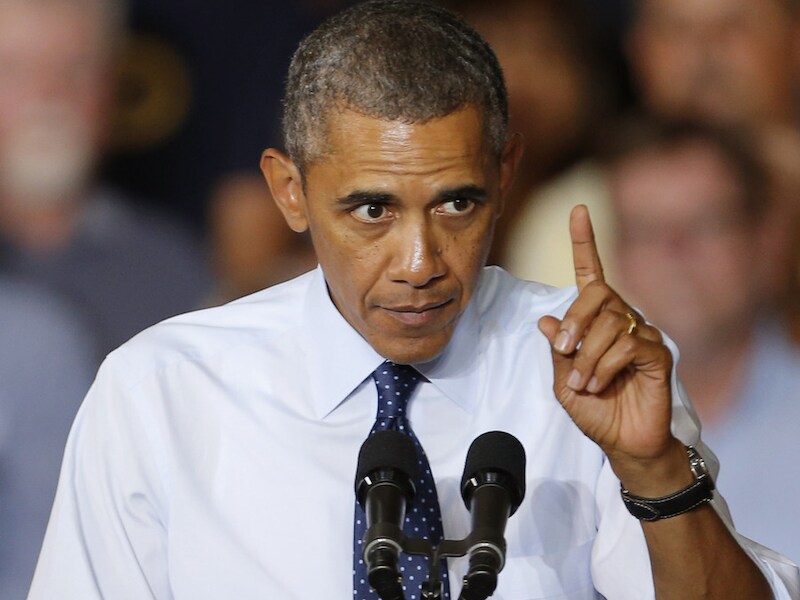 De Amerikaanse president Barack Obama.