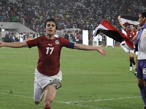 Ahmed Hassan, toen hij nog als speler actief was voor de Egyptenaren.