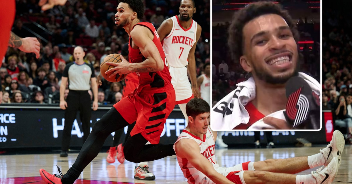 Toumani Camara kan weer lachen, na persoonlijk record van 25 punten voor Portland én nu zijn afgebro