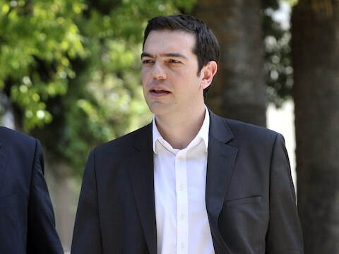 Alexis Tsipras, leider van de radicaal linkse partij Syriza.