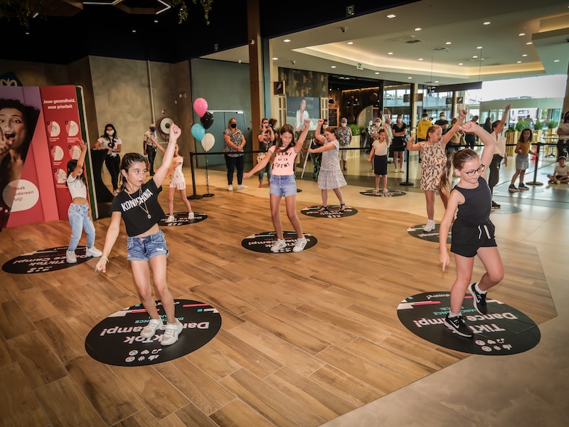 In Shopping 1 vond woensdag het TikTok Dance Camp plaats.
