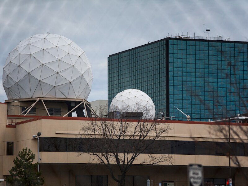 Het hoofdkantoor van de NSA in Fort Meade, in de Amerikaanse staat Maryland.
