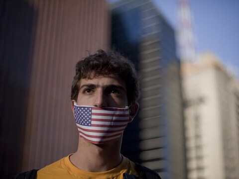 Protest in Brazilië tegen de praktijken van de NSA, gisteren.