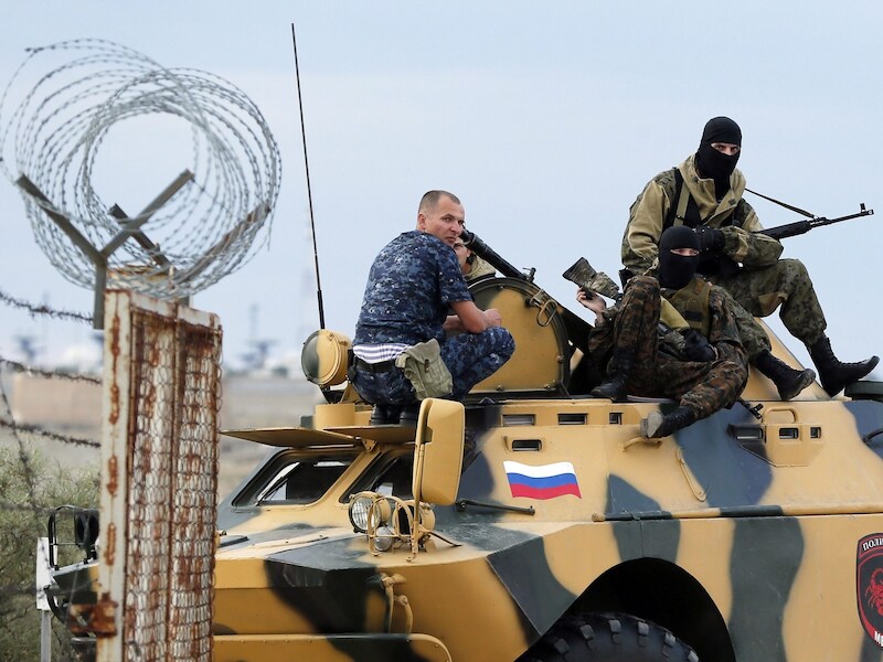 Archieffoto: commandos's van een speciale eenheid van het Russische leger.