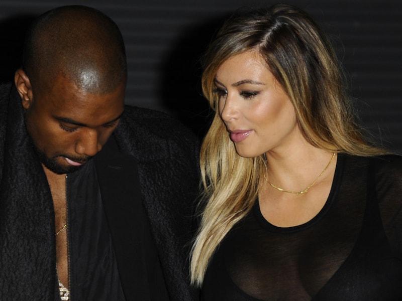 Kanye West en Kim Kardashian.