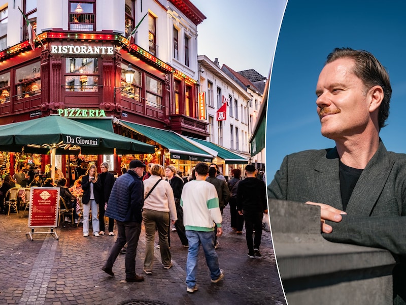 De Jan Blomstraat staat ook bekend als de ‘bottleneck’ van Antwerpen. / Stadsgids Tanguy Ottomer.