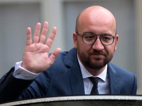 Premier Charles Michel (MR) vandaag bij aankomst in Parijs.