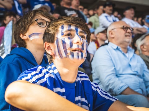 voetbal, bekerfinale, AA Gent, supporters, buffalo, sfeer in stadion