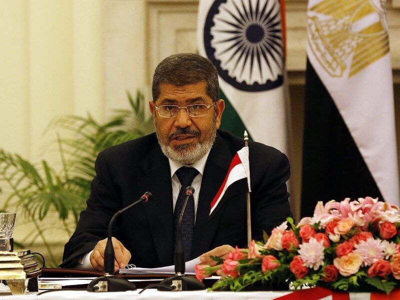 Mohamed Mursi werd in juli verdreven door het leger.