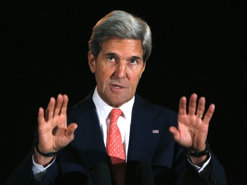 VS-minister van Buitenlandse Zaken John Kerry.