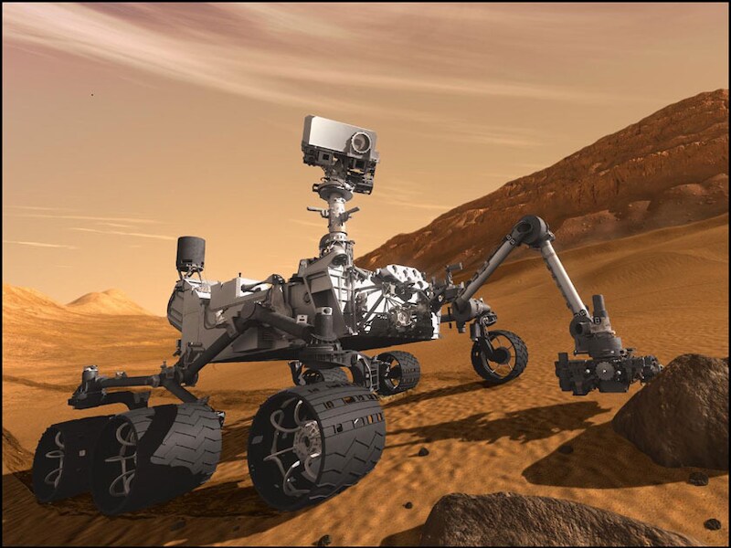 Curiosity vond in september al sporen van een beekje op de rode planeet.