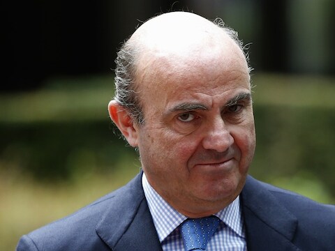 Spaanse minister van Economie Luis de Guindos.