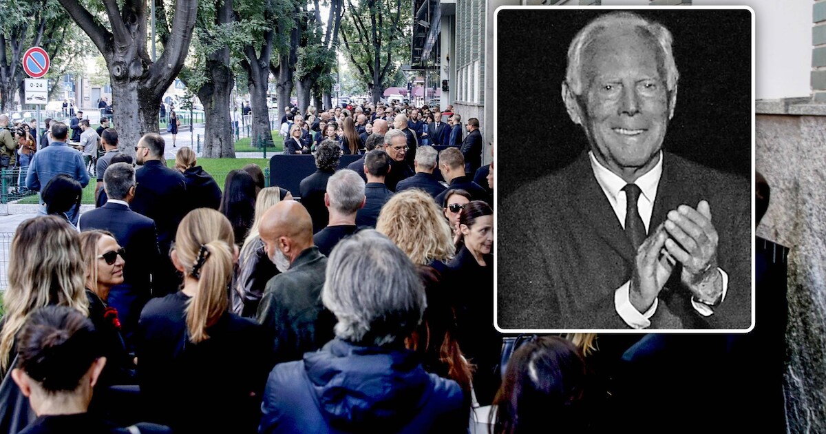 IN BEELD. Honderden mensen brengen laatste groet aan Giorgio Armani in ...