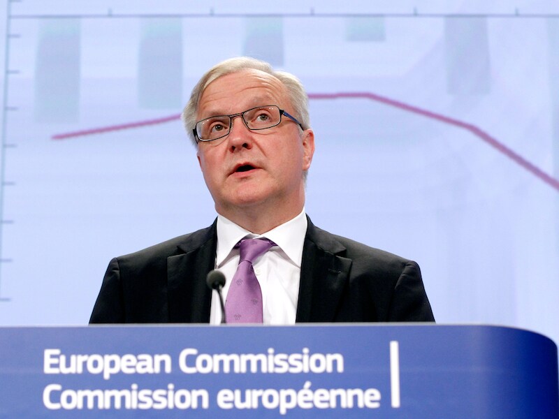 Europees commissaris voor Economische en Monetaire Zaken Olli Rehn.
