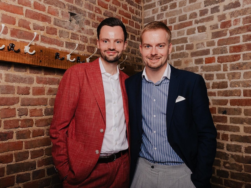 Wensouders Dante en Michiel uit Deinze. 