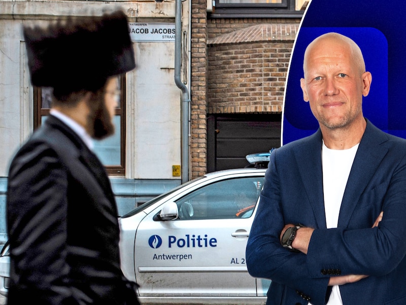 Onze hoofdredacteur Dimitri Antonissen (rechts) aanschouwt in de Joodse wijk een 'doodgewoon', maar krachtig tafereel.